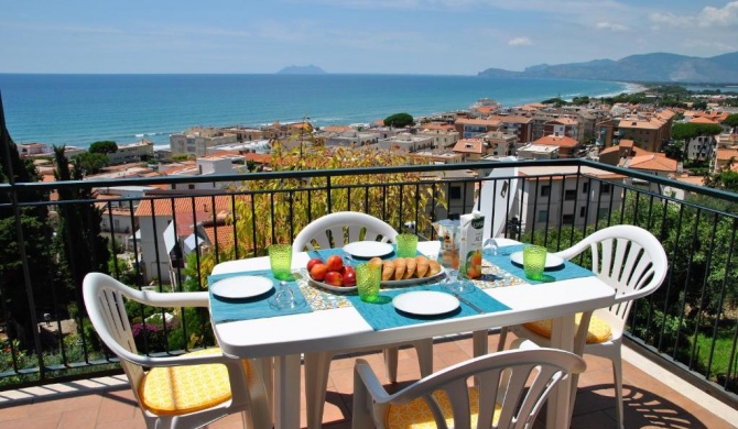 Sunset over the sea in the center of Sperlonga amazing sea view apartment