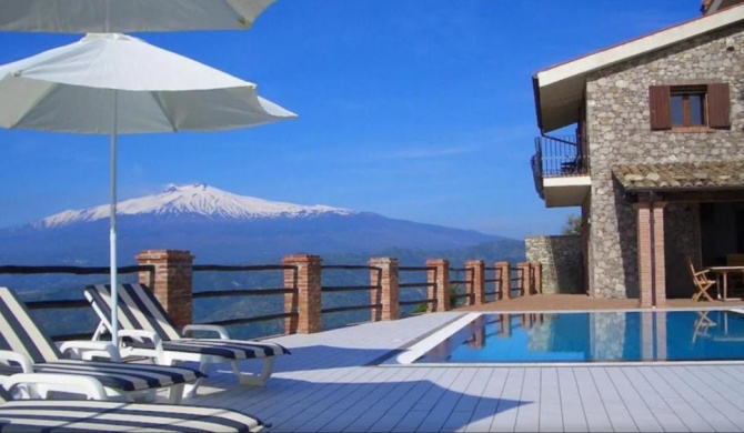 Villa Etna Mare - Pool villa in peaceful location with breathtaking views of the sea, Mt Etna & Taormina -